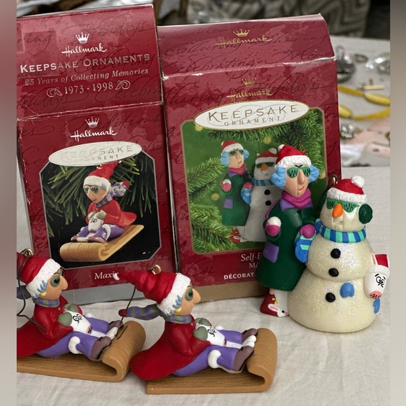 4 MAXINE Hallmark Keepsake Christmas ornaments with Boxes - Picture 2 of 10